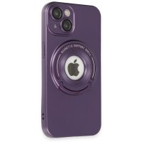 Newface iPhone 13 Kılıf Lukka Magneticsafe Kapak - Derin Mor