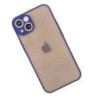 Newface iPhone 14 Plus Kılıf Montreal Silikon Kapak - Lacivert