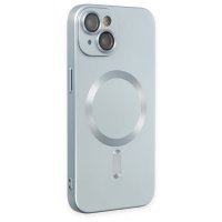 Newface iPhone 13 Kılıf Moshi Lens Magneticsafe Silikon - Sierra Blue