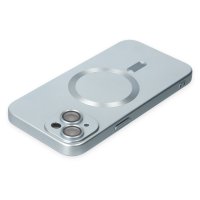 Newface iPhone 13 Kılıf Moshi Lens Magneticsafe Silikon - Sierra Blue