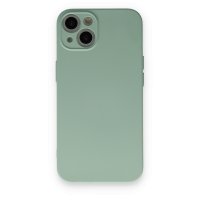 Newface iPhone 13 Kılıf Nano içi Kadife  Silikon - Su Yeşili