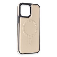 Newface iPhone 13 Kılıf Ozzi Magsafe Deri Kapak - Natural Grey