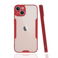 Newface iPhone 13 Kılıf Platin Silikon - Kırmızı