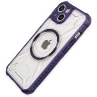 Newface iPhone 13 Kılıf Prag Magneticsafe Kapak - Derin Mor