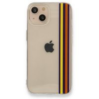 Newface iPhone 13 Kılıf Prime Silikon - Sarı-Turuncu