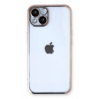 Newface iPhone 13 Kılıf Razer Lensli Silikon - Gold