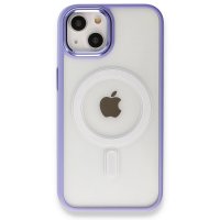 Newface iPhone 13 Kılıf Room Magneticsafe Silikon - Lila