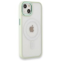 Newface iPhone 13 Kılıf Room Magneticsafe Silikon - Su Yeşili