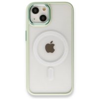 Newface iPhone 13 Kılıf Room Magneticsafe Silikon - Su Yeşili