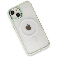 Newface iPhone 13 Kılıf Room Magneticsafe Silikon - Su Yeşili