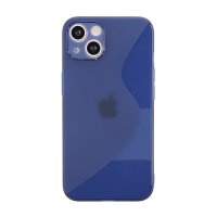 Newface iPhone 13 Kılıf S Silikon - Mavi