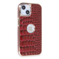 Newface iPhone 13 Kılıf Snake Kapak - Bordo