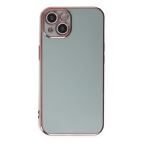 Newface iPhone 13 Kılıf Volet Silikon - Açık Yeşil