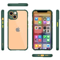Newface iPhone 13 Mini Kılıf Miami Şeffaf Silikon  - Koyu Yeşil