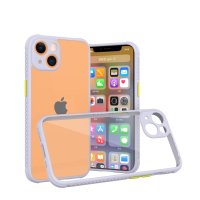 Newface iPhone 13 Mini Kılıf Miami Şeffaf Silikon  - Lila