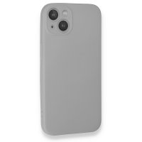 Newface iPhone 13 Mini Kılıf Nano içi Kadife Silikon - Açık Gri