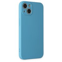 Newface iPhone 13 Mini Kılıf Nano içi Kadife  Silikon - Mavi