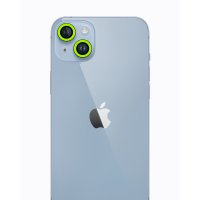 Newface iPhone 13 Mini Neon Fosforlu Kamera Lens - Yeşil