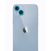 Newface iPhone 13 Neon Fosforlu Kamera Lens - Mavi