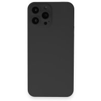 Newface iPhone 13 Pro Kılıf 360 Full Body Silikon Kapak - Siyah