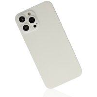 Newface iPhone 13 Pro Kılıf 360 Hayalet Full Body Silikon Kapak - Beyaz