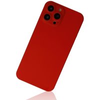 Newface iPhone 13 Pro Kılıf 360 Hayalet Full Body Silikon Kapak - Kırmızı