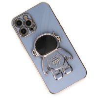 Newface iPhone 13 Pro Kılıf Aston Stand Silikon - Mavi