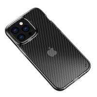 Newface iPhone 13 Pro Kılıf Bambi Karbon Silikon - Siyah