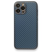 Newface iPhone 13 Pro Kılıf Coco Karbon Silikon - Mavi
