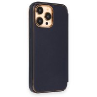 Newface iPhone 13 Pro Kılıf Dolpin Kapaklı - Lacivert