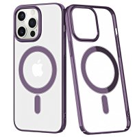 Newface iPhone 13 Pro Kılıf Element Magneticsafe Sert Kapak - Derin Mor