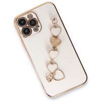 Newface iPhone 13 Pro Kılıf Esila Silikon - Beyaz