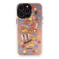 Newface iPhone 13 Pro Kılıf Estoril Desenli Kapak - Estoril - 16