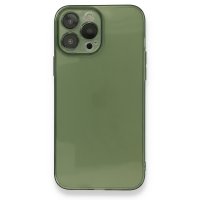 Newface iPhone 13 Pro Kılıf Fly Lens Silikon - Yeşil