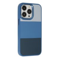 Newface iPhone 13 Pro Kılıf King Kapak - Açık Mavi-Lacivert