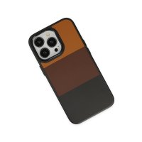 Newface iPhone 13 Pro Kılıf King Kapak - Taba-Siyah