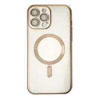 Newface iPhone 13 Pro Kılıf Kross Magneticsafe Kapak - Gold
