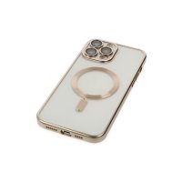 Newface iPhone 13 Pro Kılıf Kross Magneticsafe Kapak - Gold