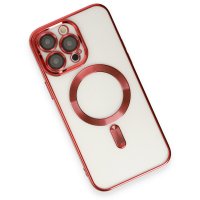 Newface iPhone 13 Pro Kılıf Kross Magneticsafe Kapak - Kırmızı