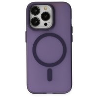 Newface iPhone 13 Pro Kılıf Lodos Magneticsafe Mat Kapak - Mor
