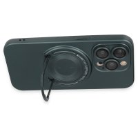 Newface iPhone 13 Pro Kılıf Lukka Magneticsafe Kapak - Koyu Yeşil