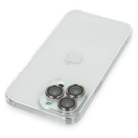 Newface iPhone 13 Pro Kılıf Luko Lens Silikon - Gold