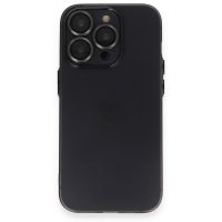 Newface iPhone 13 Pro Kılıf Luko Lens Silikon - Siyah