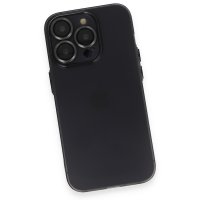 Newface iPhone 13 Pro Kılıf Luko Lens Silikon - Siyah