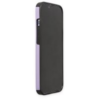 Newface iPhone 13 Pro Kılıf Mega Standlı Silikon - Lila