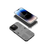 Newface iPhone 13 Pro Kılıf Mekanik Bumper Kapak - Gümüş