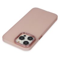 Newface iPhone 13 Pro Kılıf Modos Metal Kapak - Pembe