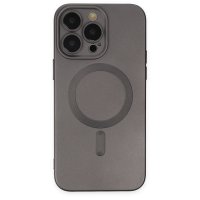 Newface iPhone 13 Pro Kılıf Moshi Lens Magneticsafe Silikon - Füme