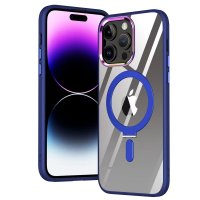 Newface iPhone 13 Pro Kılıf Mudo Magneticsafe Standlı Kapak - Lacivert