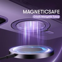 Newface iPhone 13 Pro Kılıf Mudo Mat Magneticsafe Kapak - Sierra Blue